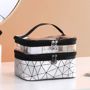 Geanta de calatorie pentru cosmetice, machiaje cu 2 compartimente TowerTravel