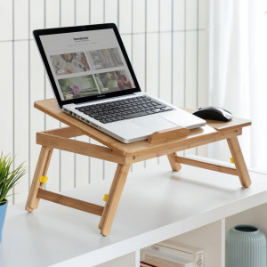 Masuta laptop din bambus LapWood