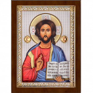 Icoana argintata Isus Hristos