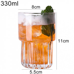 Pahare de cafea stivuibile Moderna 320 ml - Set de 4