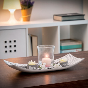 Decoratiune cu suport de lumanari