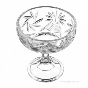Cristal Bohemia - Bol tip Bomboniera pe piedestal 15 cm Crown