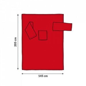 Patura cu maneci unisex XXL - negru, rosu, gri, violet