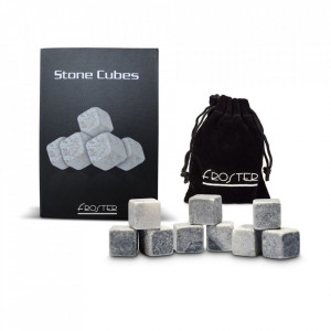 Set de cuburi din granit pentru racire bauturi