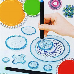 Spirograph – Set de sabloane pentru desen geometric creativ