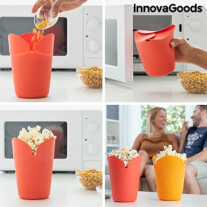 Aparat de Popcorn - Cutie pliabila silicon pentru microunde - 2 Buc