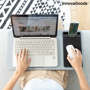 Birou portabil pentru computer cu perna XL Deskion InnovaGoods