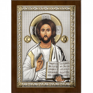Icoana argintata Isus Hristos