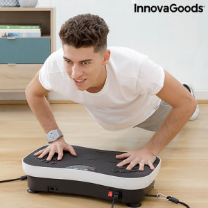 Platforma vibranta pentru antrenament Fitness cu accesorii si ghid de exercitii VYBEFORM InnovaGoods
