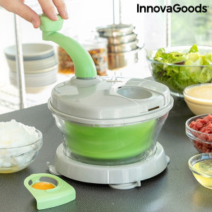 Chopix Mixer, centrifuga si tocator manual 4 in 1 cu accesorii si carte de retete