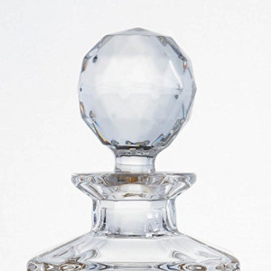 Cristal Bohemia - Set 7 piese Decantor de whisky + 6 pahare, modele taiate manual Gloria