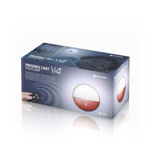 Lampa de veghe LED pentru copii cu telecomanda Pockelamp, 4 piese
