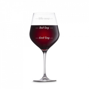 Set de pahar gigantic pentru vin Who Cares si pahar shot in carcasa Elegance