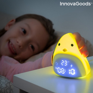 Ceas desteptator puisor si lampa de veghe copii