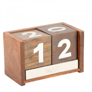 Calendar de birou Perpetuu - lemn de trandafir
