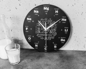 Ceas de perete Atomium Chemistry - Ceasul Chimistului