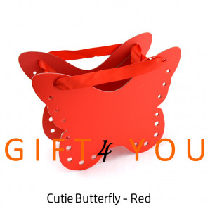 Cutie cadou Butterfly - Red