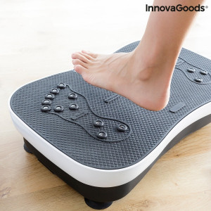 Platforma vibranta pentru antrenament Fitness cu accesorii si ghid de exercitii VYBEFORM InnovaGoods