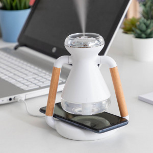 Umidificator cu Difuzor de aroma si Incarcator wireless 3-in-1 Misvolt