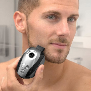 Aparat de ras electric reincarcabil cu 5 functii: barbierit, profilator perciuni, tuns barba, trimmer, curatare faciala