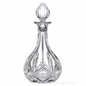 Cristal Bohemia - Sticla-decantor pentru vin sau coniac din cristal de Bohemia 1 Litru Nobilis