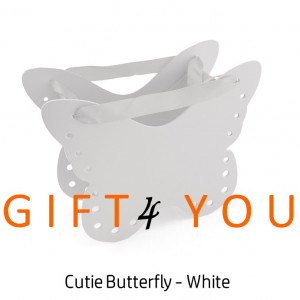 Cutie cadou Butterfly - White