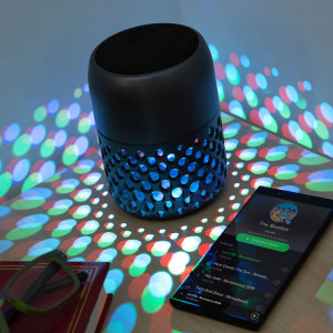 Lampa reincarcabila stil etnic Mandala cu difuzor si bluetooth