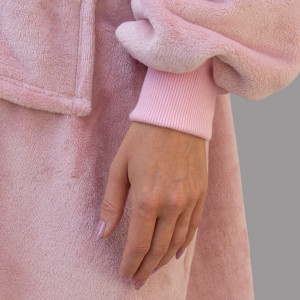 Patura cu maneci unisex tip hanorac - Hoodie Blanket - gri, roz, bleumarin