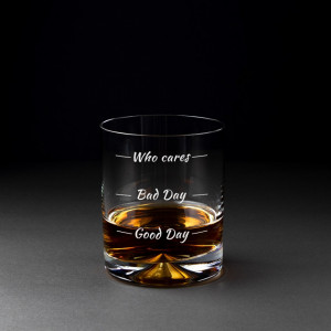 Set 2 pahare de whisky Who Cares si pietre de racire in carcasa Elegance