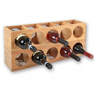 Cadru modular bambus pentru sticle de vin