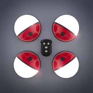 Lampa de veghe LED pentru copii cu telecomanda Pockelamp, 4 piese