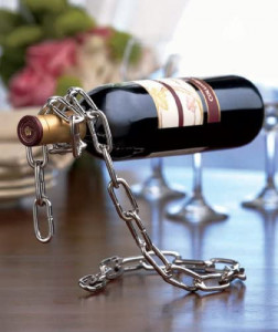 Suport Lant sticla de vin plutitoare