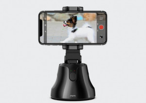 Suport stabilizator inteligent pentru telefon, ideal Vlog, FaceTime, TikTok cu recunoastere faciala, urmarire automata a miscarii, rotire la 360°