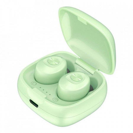 Casti audio wireless cu bluetooth, XG12 TWS 5.0, Verde