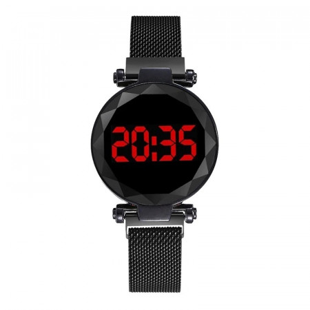Ceas Dama Fashion Digital Led, Negru Q521-V3
