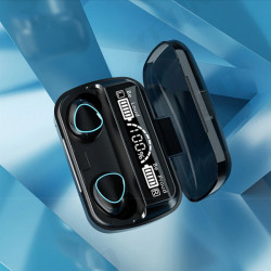 Casti fara fir, smart digital display, TWS 5.1 stereo, in-ear waterproof, 9D noise reduction, TWS-1