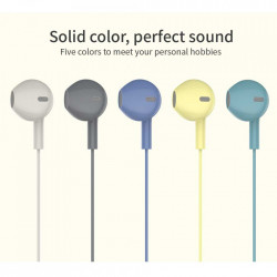 Casti In-EAR Stereo cu Jack 3.5mm si Microfon, Alb, PM-0053