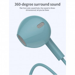 Casti In-EAR Stereo cu Jack 3.5mm si Microfon, Alb, PM-0053