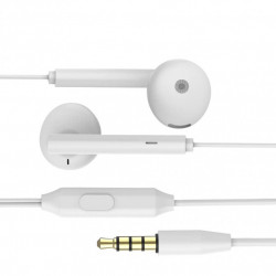 Casti In-EAR Stereo cu Jack 3.5mm si Microfon, Alb, PM-0054