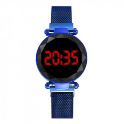 Ceas Dama Fashion Digital Led, Albastru Q521-V2