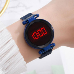 Ceas Dama Fashion Digital Led, Albastru Q521-V2
