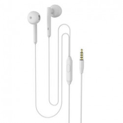 Casti In-EAR Stereo cu Jack 3.5mm si Microfon, Alb, PM-0054