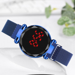 Ceas Dama Fashion Digital Led, Albastru Q521-V2