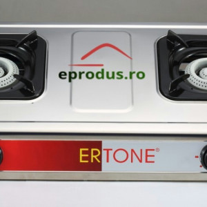 Aragaz inox 2 ochiuri Ertone