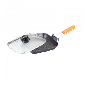Gratar aluminiu teflonat cu capac yena Grunberg 20cm