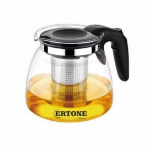 Ceainic din sticla termorezistenta , din inox , 900 ml, Ertone