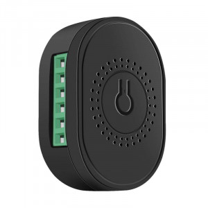 Modul electronic pentru intrerupatoare cu un circuit Smart Home WiFi Tuya, negru, model Mini TMW-02