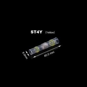 Set 10 bucati Conectori termocontractibili, E-LOCKS, cu lipire si etansare pentru conductori electrici, model ST4Y