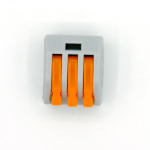 Set 10 bucati Conectori rapizi pentru conductori electrici, E-LOCKS, cu levier, 3 pini, plastic