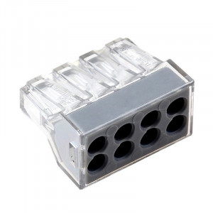 Set 71 bucati Conectori push-in pentru conductori electrici, E-LOCKS, 2, 4, 6 si 8 pini, plastic